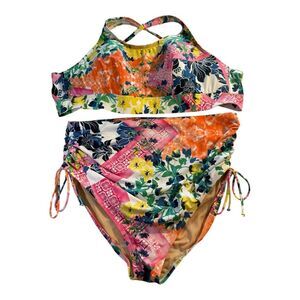 Swim by Cacique Lane Bryant Bikini Set With Skirt Plus Size 14